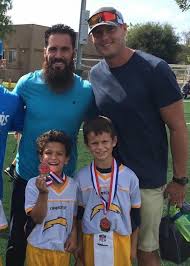 Philip rivers' nfl career has been largely hijacked by the many legendary quarterbacks who according to vegas, rivers isn't done having kids, and he might just fill out that nfl offense before. Rivers Weddle Proud Flag Football Dads The San Diego Union Tribune