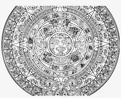 Enjoy this aztec calendar stone page colored by user not registered. Aztec Calendar Coloring Page Printable Png Image Transparent Png Free Download On Seekpng