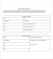 10 Promissory Note Form Free Sample Example Format Download
