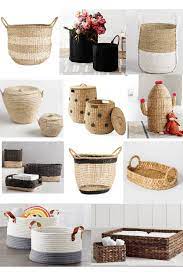 to decorate with wicker baskets