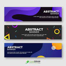 colorful abstract web banner