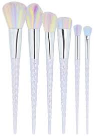 beauty unicorn pastel makeup brushes set