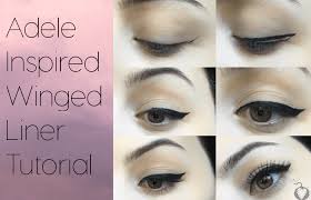 adele inspired winged liner tutorial