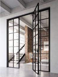 Piazza Industrial Style Steel And Glass