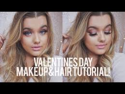 valentines day makeup hair tutorial
