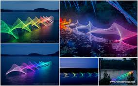 Motion Of Canoers And Kayakers Showcased Through Led