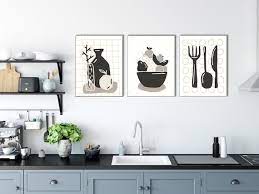 Art Kitchen Art Print Triptych Wall Art