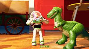 toy story rex gif toy story rex roar