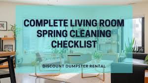 living room spring cleaning checklist