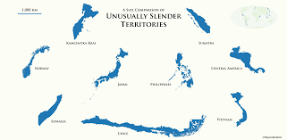 Map I Made A Size Comparison Of Unusually Slender
