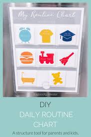 Diy Daily Routine Chart For Kids
