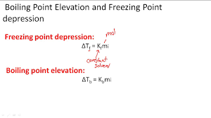 boiling point elevation and freezing