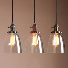 Clear Glass Pendant Ceiling Light