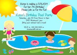 Swimming Party Invitations Printable Pool Party Invitation Template
