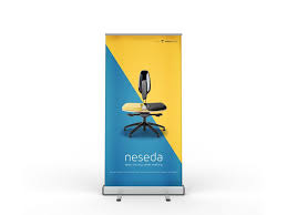 free stand roll up banner mockup free