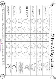 Reward Charts To Print And Colour In Charts For Kids
