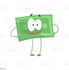 Dessin Animé Argent Personnage Debout Avec Les Bras Sur Les Hanches Et  Souriant Visage Confiance En Soi Dollar Vert Dans Un Style Plat Notion De  Solidité Financière Illustration Vectorielle Vecteurs libres de