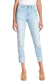 Wannabettabutt Mid Rise Mega Cuff Denim Jeans
