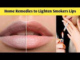 home remes to lighten smokers lips