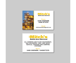 Business Card Design For Mitchs Mobile Auto Electrical By