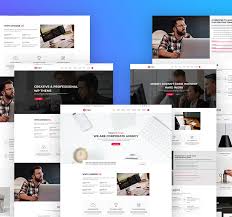 one page responsive html5 template