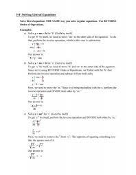 3 8 Literal Equations Notes