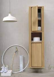 oak shadow tall bathroom cabinet by