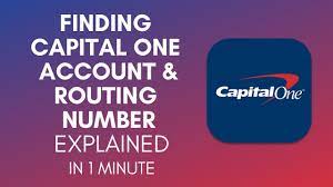 how to find capital one account number