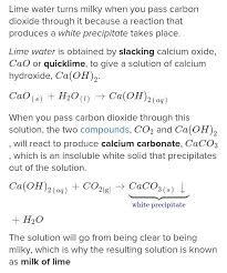 White Precipitate Of Calcium Carbonate