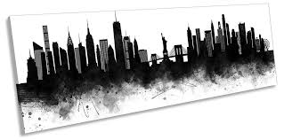 New York Abstract City Skyline Print