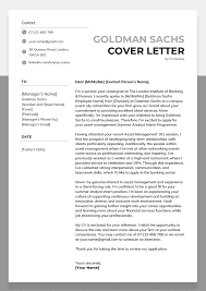 goldman sachs cover letter exle
