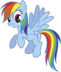 RoomMates RMK2532GM My Little Pony Rainbow Dash Peel and Stick Giant Wall  Decals - Amazon.com