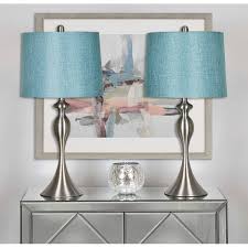 As easy addition, lamps help set the right. Grandview Gallery 27 Curvy Modern Metal Table Lamp Set With Tapered Drum Shades Set Of 2 Overstock 28668598