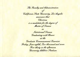 Examples Of College Graduation Invitations College Grad Announcement