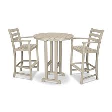 outdoor bar height table sets trex