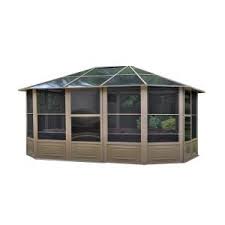 We recommend that you call your local home depot store before heading out to find out if they have the kits in stock and to see how and when you can grab one. Gazebo Penguin Florence Add A Room Solarium 8 Ft X 16 Ft In Sand W1608 The Home Depot