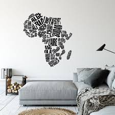 Map Of Africa Wall Decal Africa