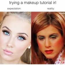 trying a makeup tutorial irl