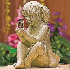 Garden Decor Figurines A Child With