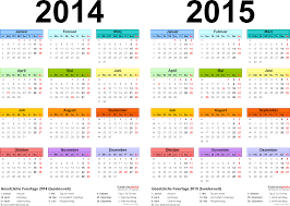 Zweijahreskalender 2014 2015 Als Excel Vorlagen Zum Ausdrucken