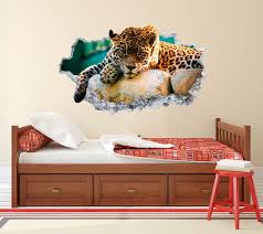 Leopard Wall Decal Smashed Leopard