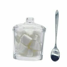 Glass Sugar Bowl Clear Sugar Bowl With