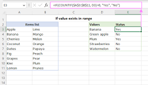 check if value exists in range in excel