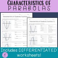 Graphing Quadratics Parabola Quadratics
