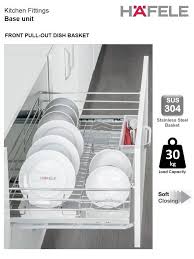 hafele sus 304 front pull out dish basket