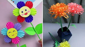 4 easy paper flower crafts beautiful