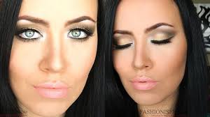 earthy makeup gold brown eye makeup