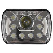 7 led headlights with sealed beam drl