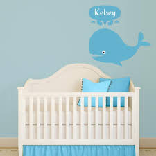 Personalized Whale Wall Decal Wall