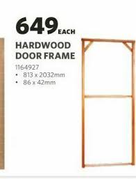 hardwood door frame offer at buco